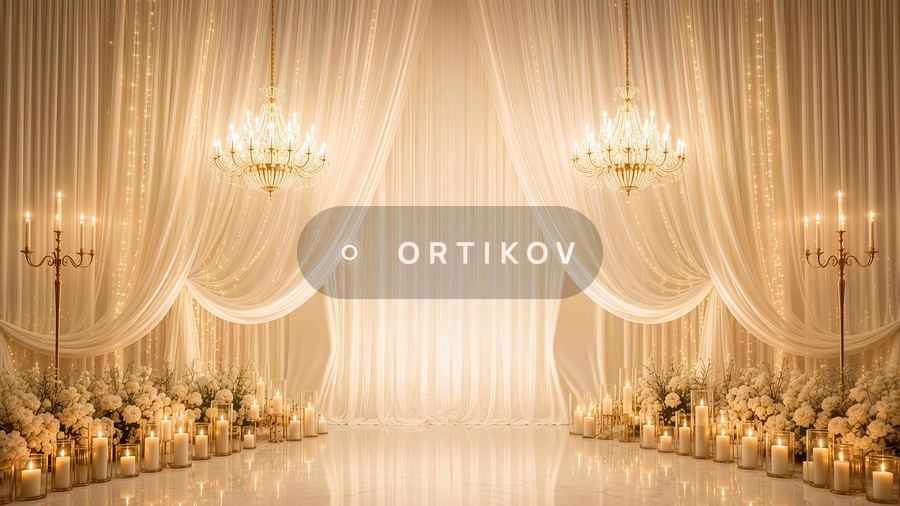 Drapery and Candles
