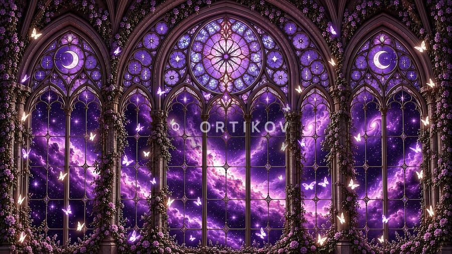 Moonlit Stained Glass