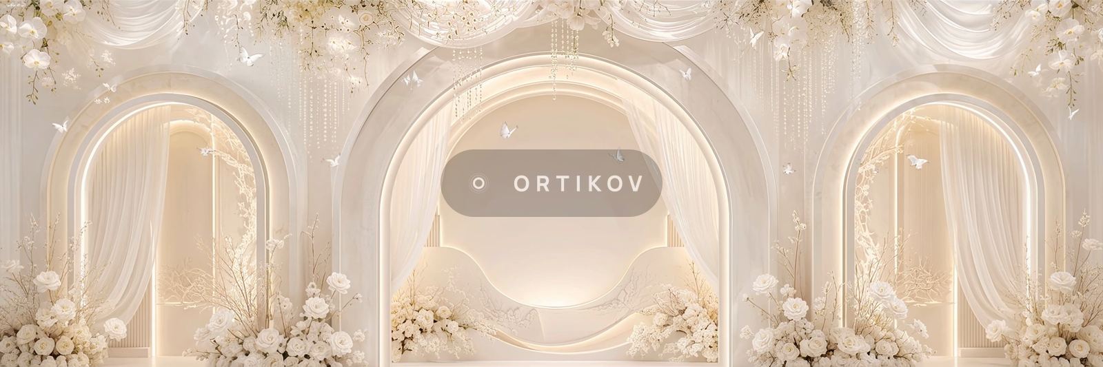 Glowing Floral Arches