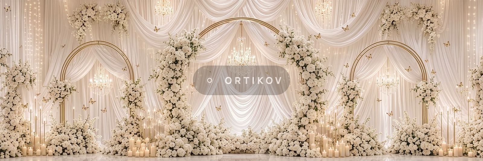 Chandeliers and Drapery