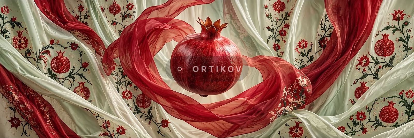 Pomegranate in Silk