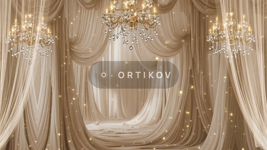 Ivory with Chandeliers