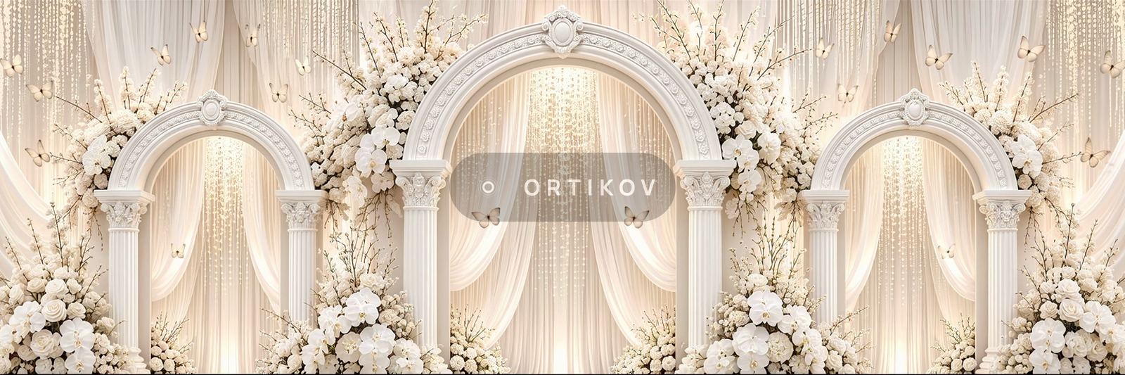 Three Arches with Chandeliers