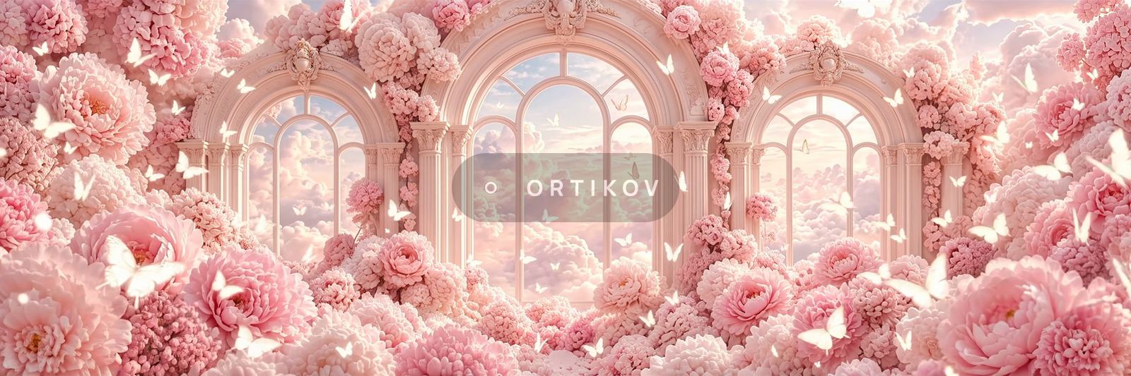 Pink Windows in Peonies