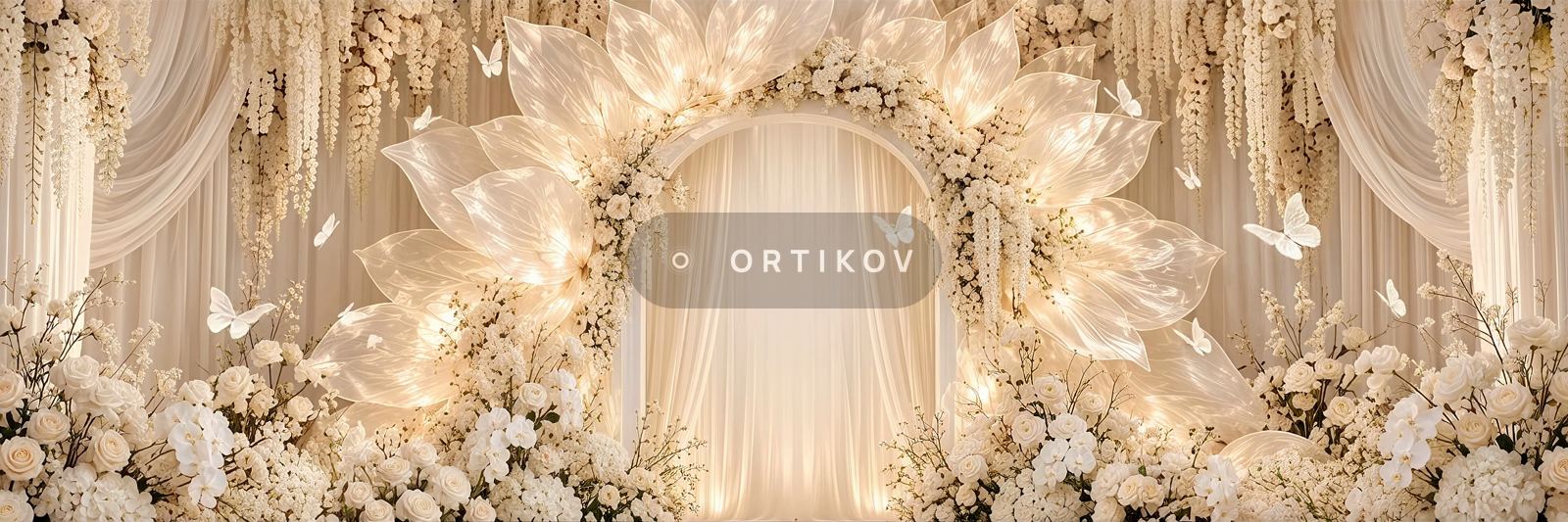Glowing Flower Arch