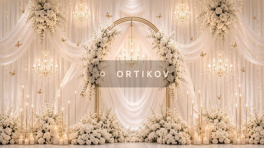 Arch with Chandelier