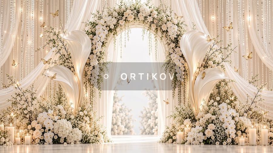Arch with Calla Lilies