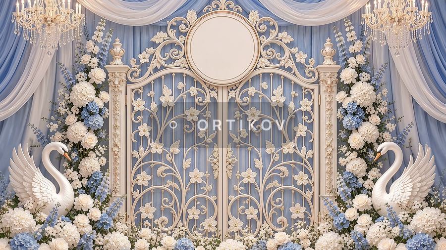 Wrought Gates and Swans