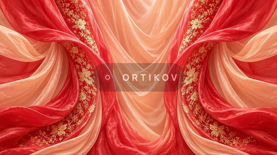 Scarlet Patterned Fabrics